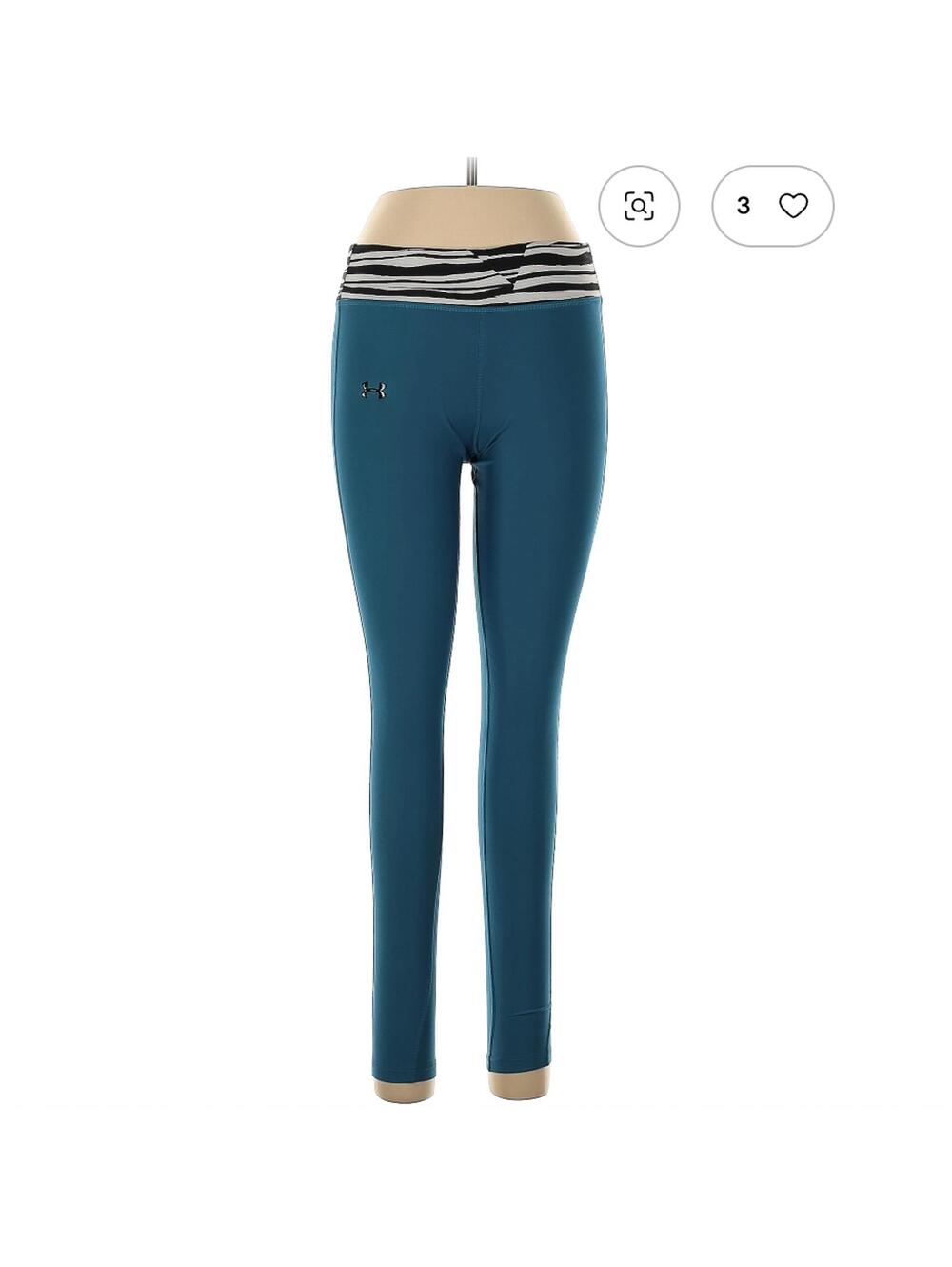 Under Armour Women's Blue Active Pants Size M Leggings